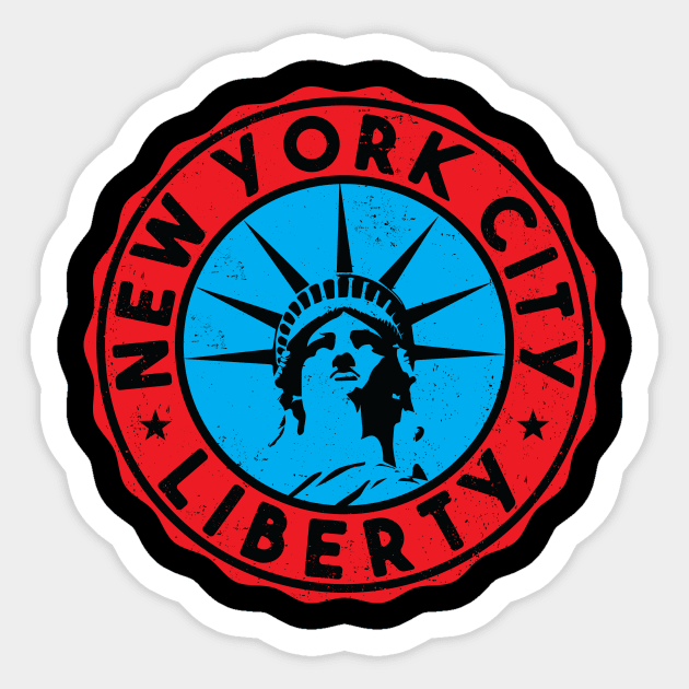 New York Liberty Sticker by Durro